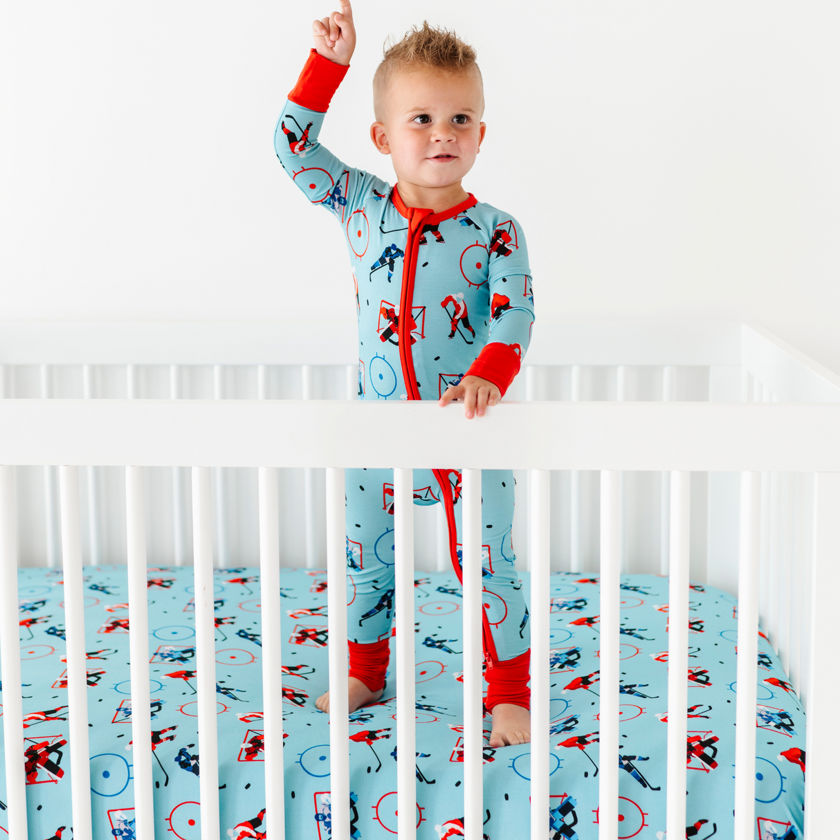 Go The Puck To Bed Crib Sheet