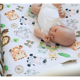 Fitted Crib Sheet - Safari