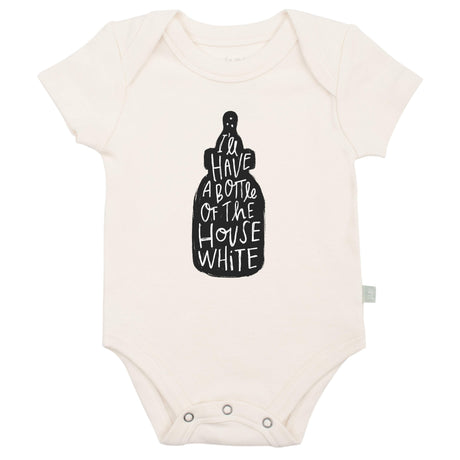 graphic bodysuit | house white - HoneyBug 