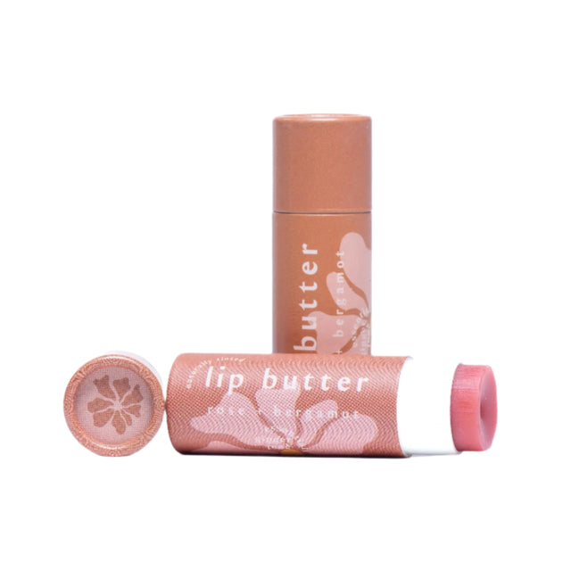Lip Butter • Rose Bergamot • Moisture Rich & Glossy Enhanced with Olive Squalane - HoneyBug 