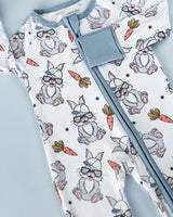 Bamboo Zip Romper | Rad Bunny - HoneyBug 