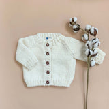 Classic Cardigan - Cream - HoneyBug 