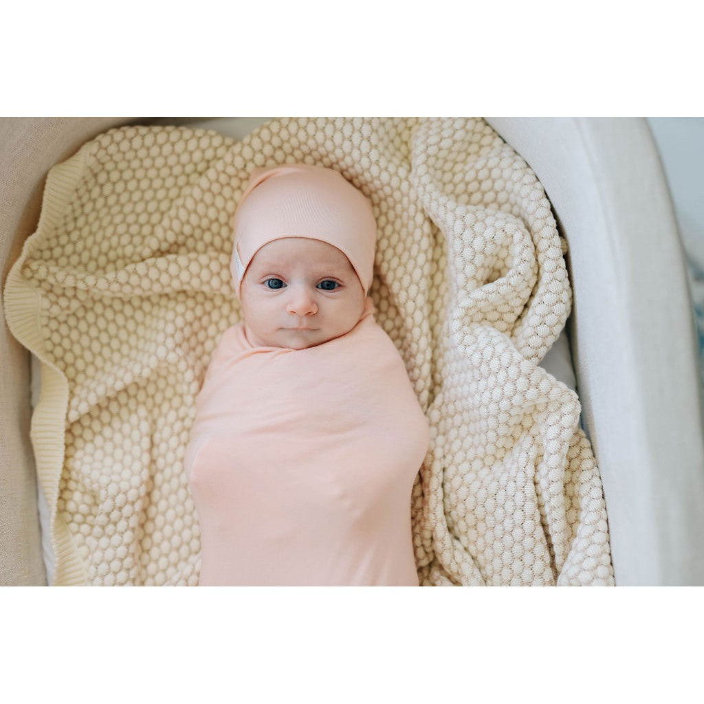 Modal Swaddle & Beanie Set in Gift Box - HoneyBug 