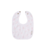 3 Pack Muslin Terry Bibs - Pink Rain Drops