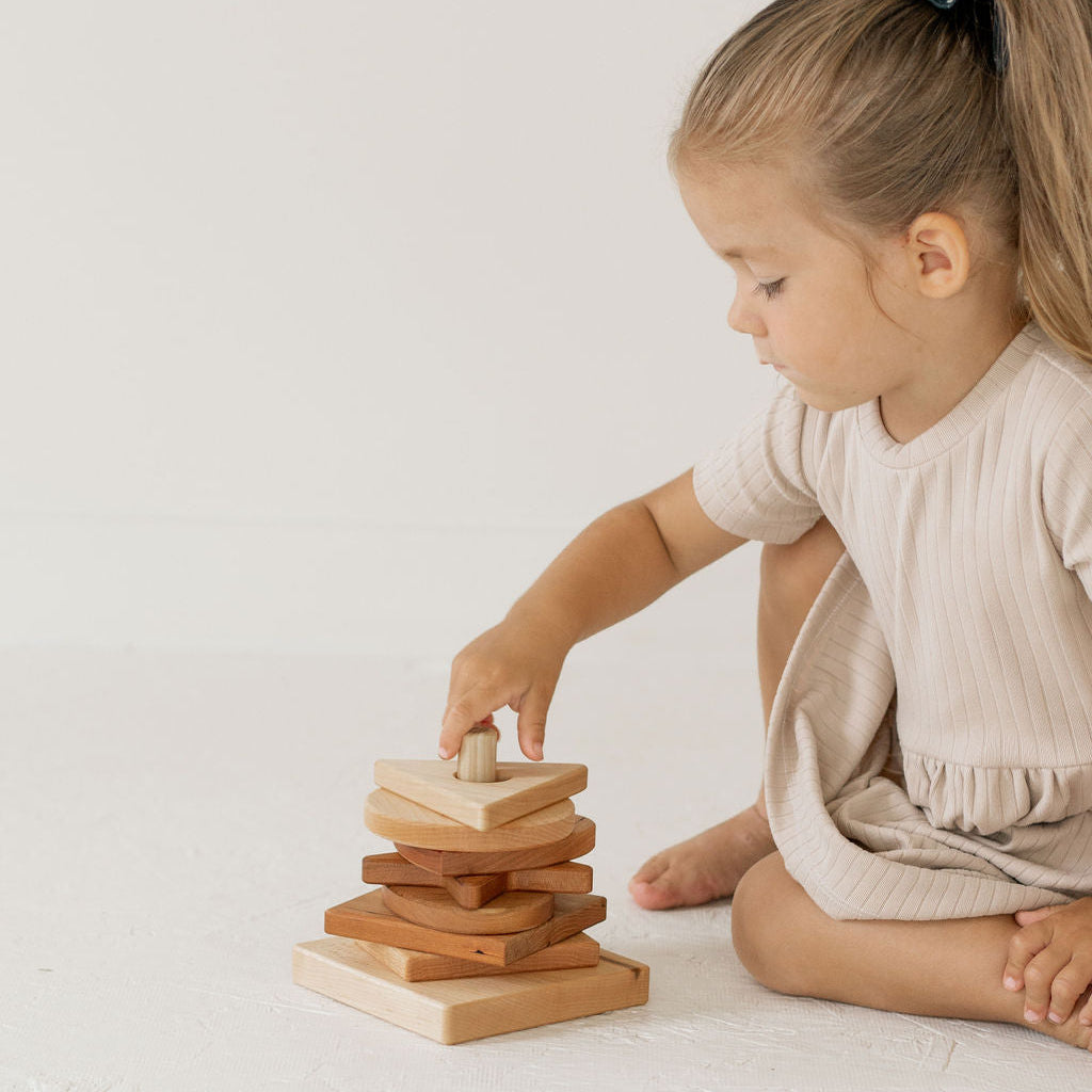 Wooden Shape Stacker