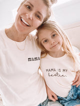 Mama Is My Bestie - Organic Cotton Kids Graphic Tee