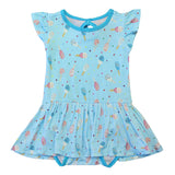 Aqua Popsicles Twirling Bodysuit Dress (3-24m) - HoneyBug 