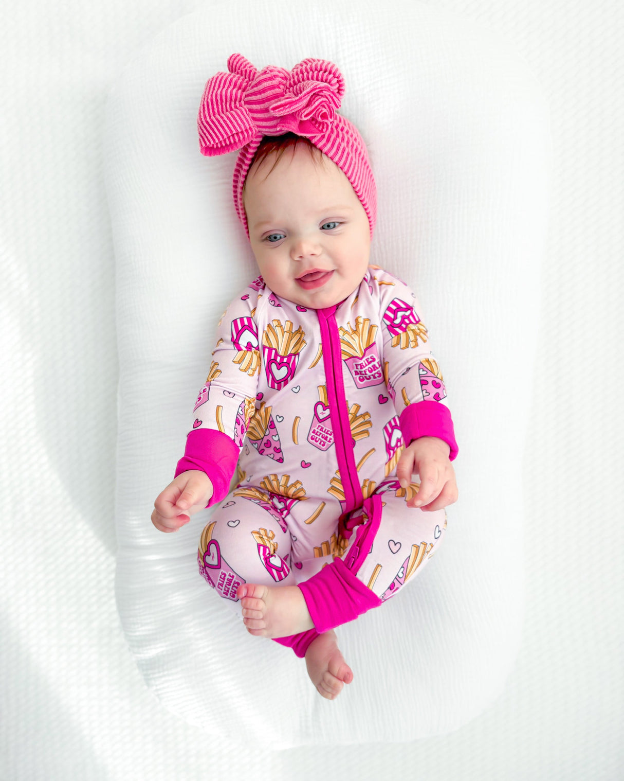 Bamboo Zip Romper | Fries Before Guys - HoneyBug 