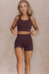 Astoria LUXE BALANCE Sports Crop - Espresso