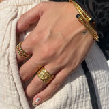 Logan Textured Ring - HoneyBug 