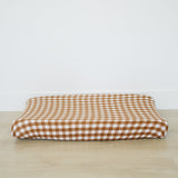 Gingham Muslin Changing Pad Cover - HoneyBug 