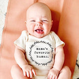 Mama's Favorite Human - Organic Cotton Bodysuit - HoneyBug 