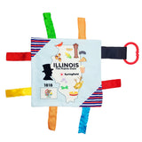 Illinois State Tag Toy Crinkle Square That Teaches Facts