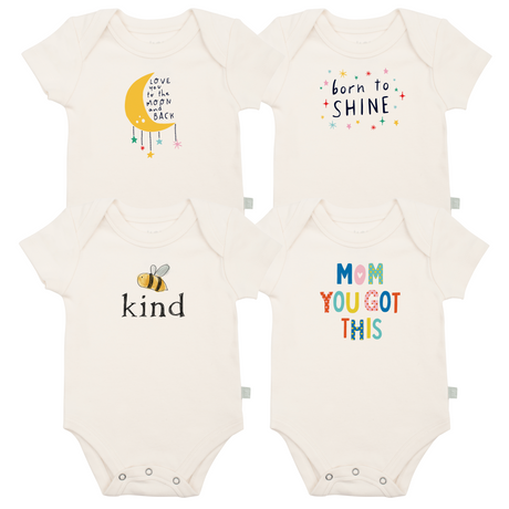 graphic bodysuit set | inspiring 4 pack + 1 free - HoneyBug 