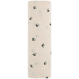 Cotton Muslin Swaddle Blanket - Blue Cherry