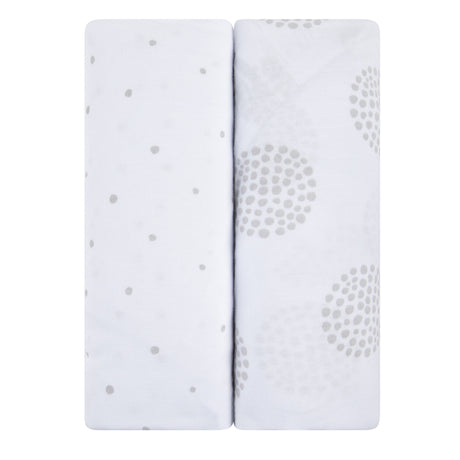 Pack N Play I Portable Crib Sheet Set - Grey Dottie - HoneyBug 