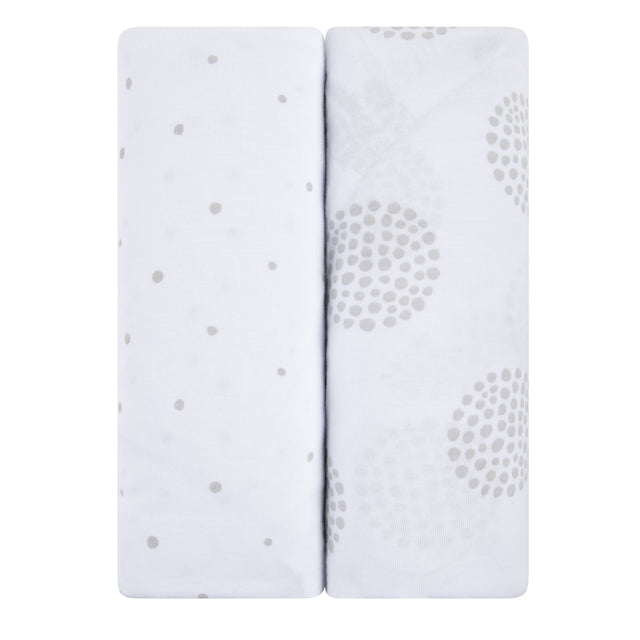 Pack N Play I Portable Crib Sheet Set - Grey Dottie - HoneyBug 