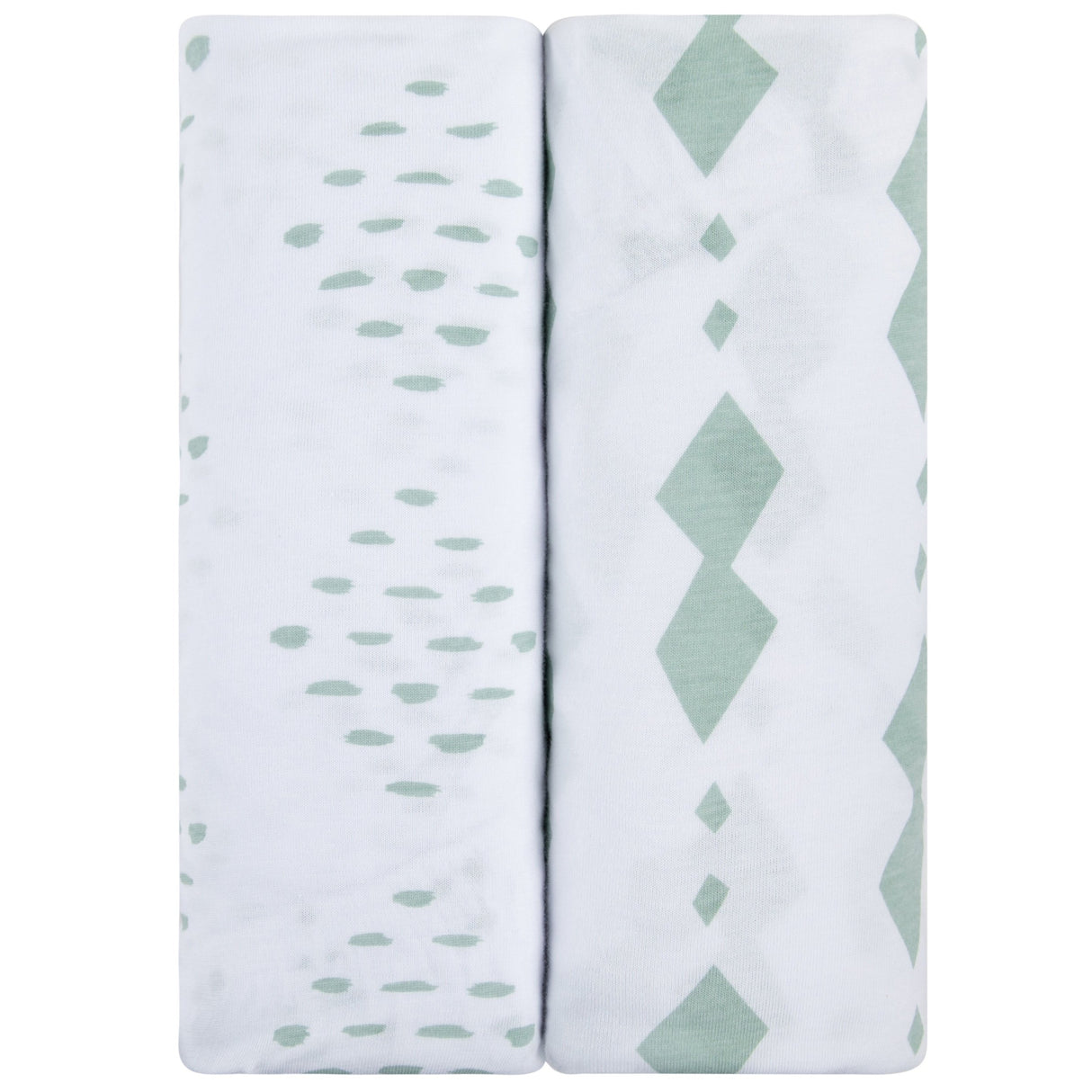 Pack N Play I Portable Crib Sheet Set - Sage Diamond