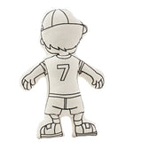 Kiboo Kids: Boy with Cap - Colorable and Washable Doll for Creative Play - HoneyBug 