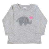 Valentine Elephant Tee, Pink