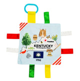 Kentucky State Tag Toy Crinkle Square That Teaches Facts