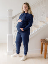 Bamboo Maternity & Nursing Hoodie | Navy