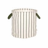 Raita Laundry/Storage Basket in Green/Offwhite