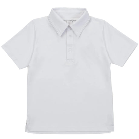 Will Boys' Golf Performance Polo Shirt - White - HoneyBug 