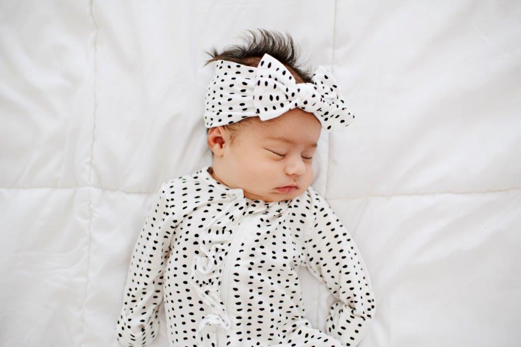 Ruffle 2 Way Zip Romper - Polka Dot