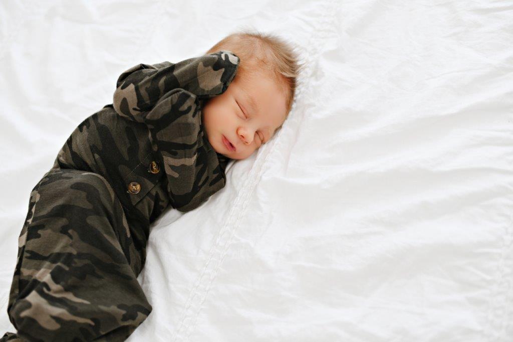 Knotted Baby Gown - Camo