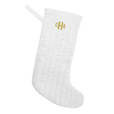Quilted Linen Stocking - HoneyBug 