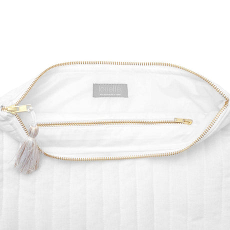 Linen Pouch | White Linen - HoneyBug 