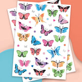 Butterfly Wishes Tats - 46 Foil Temporary Tattoos