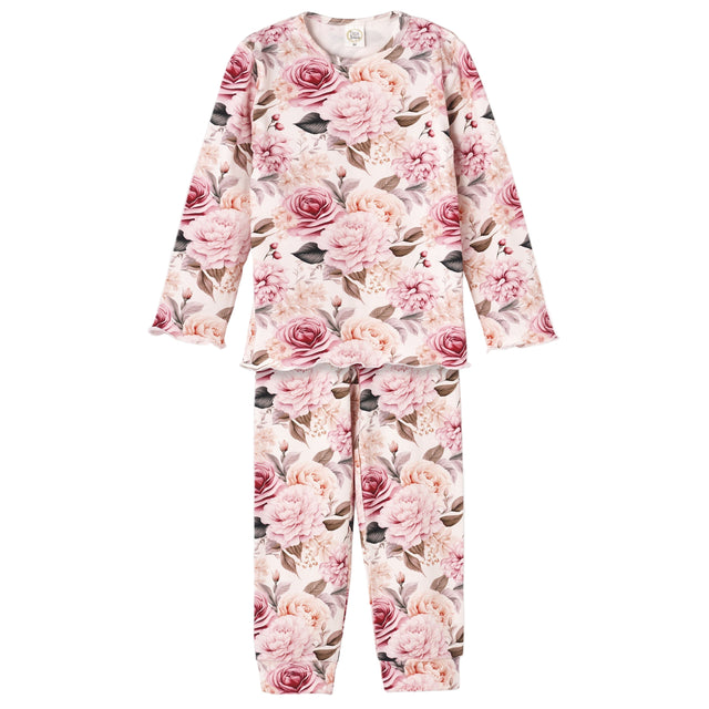 Garden Bouquet Girl's Bamboo Pajama Set - HoneyBug 
