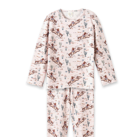 Prairie Princess Girl's Western Bamboo Pajama Set - HoneyBug 