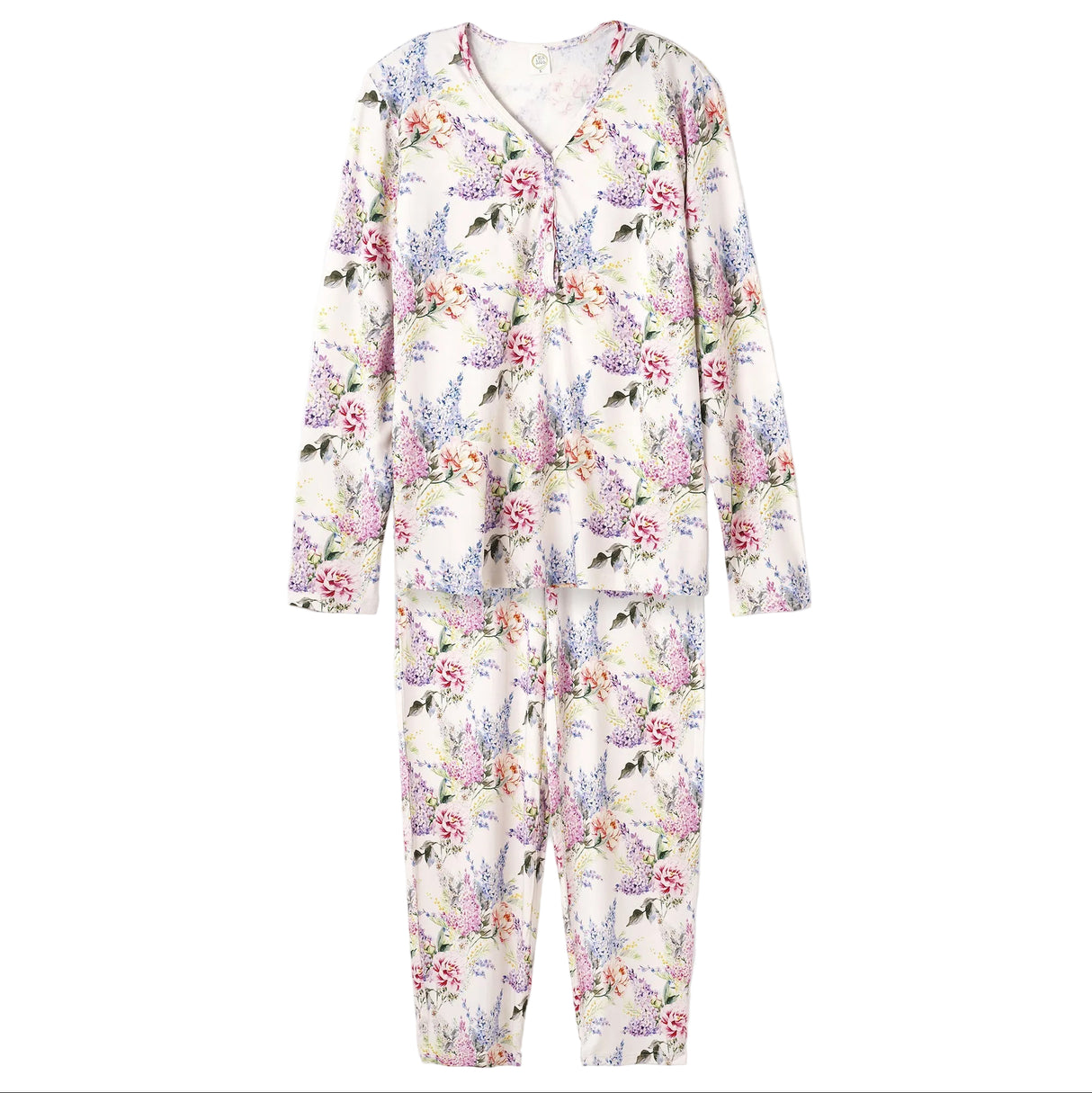 Watercolor Floral Bamboo Women’s Pajama Set