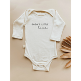 Dada's Little Love - Long Sleeve Organic Bodysuit - HoneyBug 