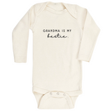 Grandma is My Bestie - Long Sleeve Organic Bodysuit - HoneyBug 