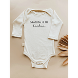 Grandpa is My Bestie - Long Sleeve Organic Bodysuit - HoneyBug 