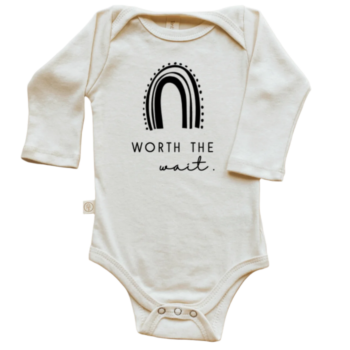 Worth the Wait - Long Sleeve Organic Bodysuit - HoneyBug 