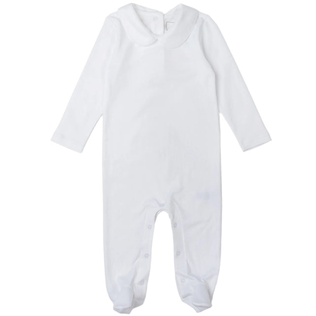 Lane Pima Cotton Romper - White - HoneyBug 