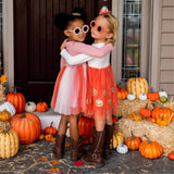 Pumpkin Long Sleeve Tutu Dress