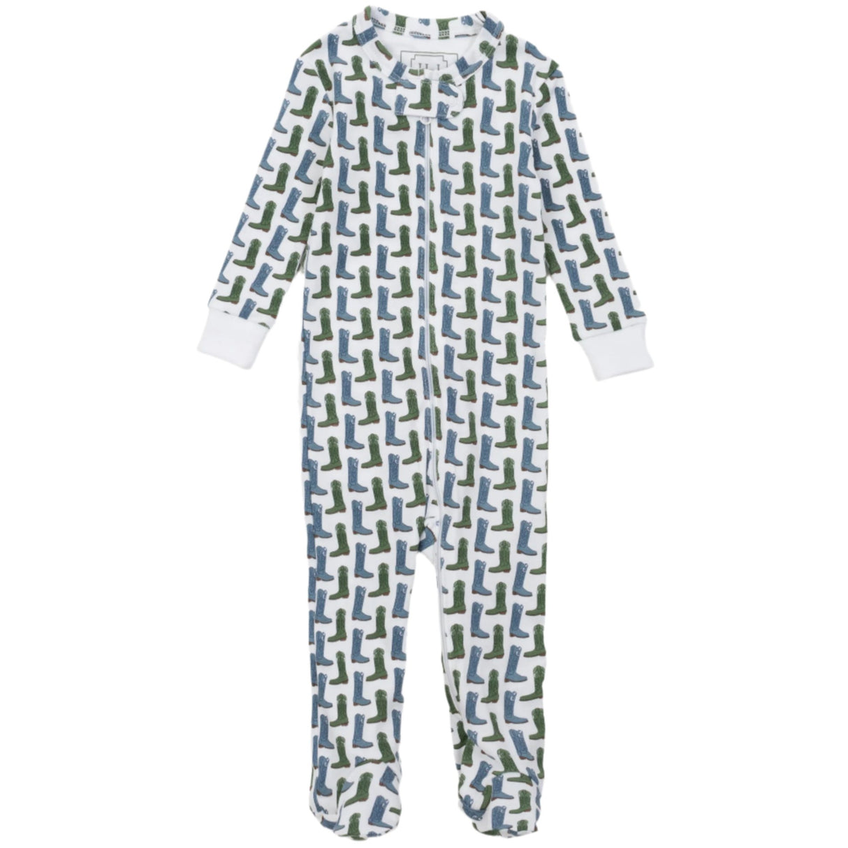 Parker Boys' Zipper Pajama - Cowboy Boots