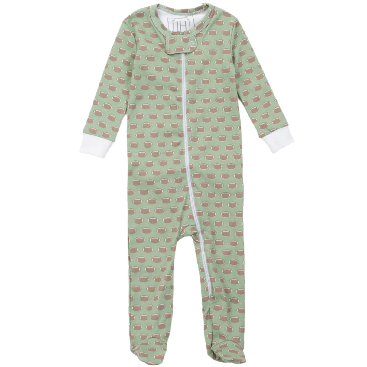 Parker Boys' Zipper Pajama - Football