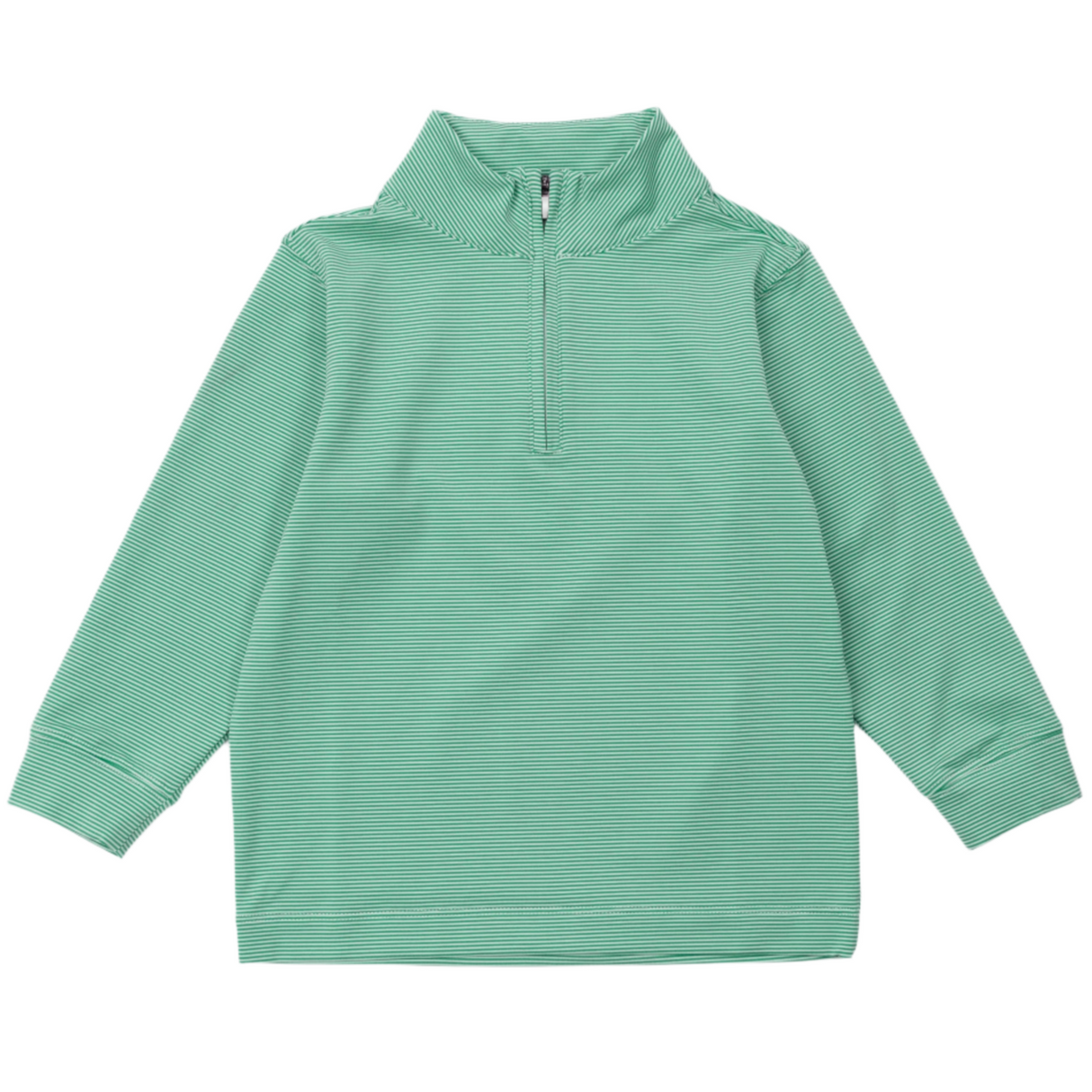 Sam Quarter Zip Pullover by LH Sport - Green Stripes