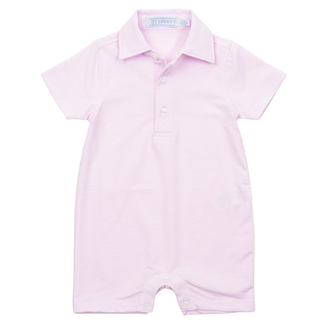 Austin Boys' Performance Shortall by LH Sport - Pink Stripes - HoneyBug 
