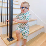 Tripp Boys' Polo Shortall - Woodland Deer - HoneyBug 