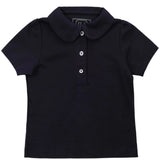 Madison Girls' Pima Cotton Polo Short Sleeve Shirt - Navy