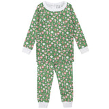 Ava Girls' Pajama Pant Set - Retro Ornaments