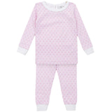 Ava Girls' Pajama Pant Set - Scalloped in Pink